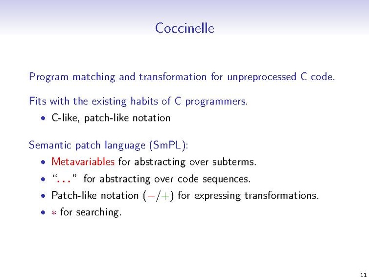 File:02x07-Juniper-Julia Lawall-GettingStartedWithCoccinelleKVVMEdition.pdf