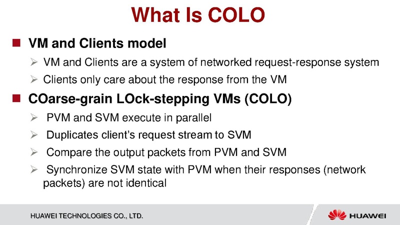 File:03x08B-Hailang Zhang-Status Update on KVM-COLO FT.pdf